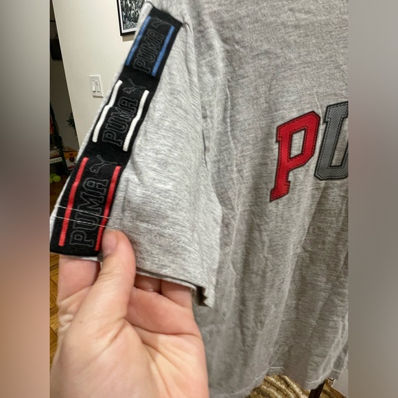SOLD🚨PUMA Gray T-Shirt Colorful Logo in EUC (Youth L) - Picture 3 of 8